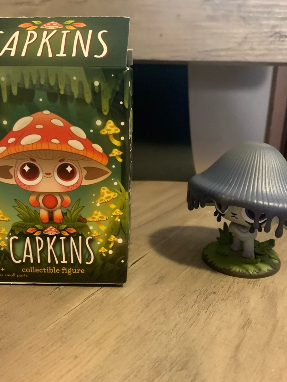 Capkins Collectible Figure - Blue Mushroom Character